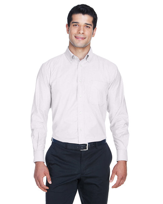 Custom Long-Sleeve Oxford Shirt – Stain-Release & Wrinkle-Free