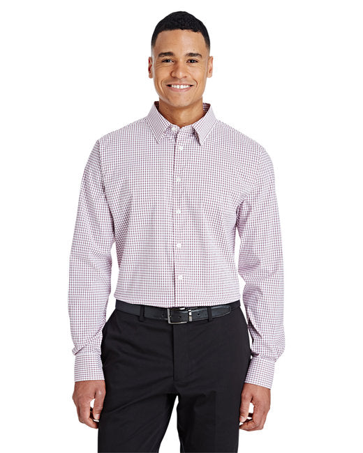 Custom Micro Windowpane Woven Shirt – Comfortable & Performance-Driven