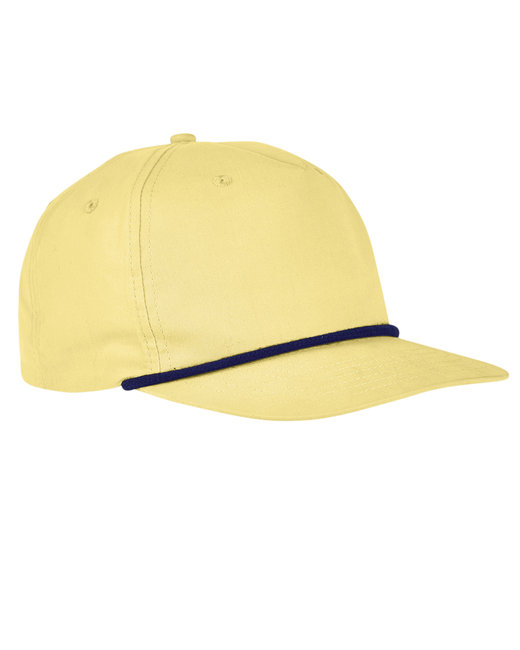 Custom Golf Cap – 5-Panel with Contrasting Snapback Closure