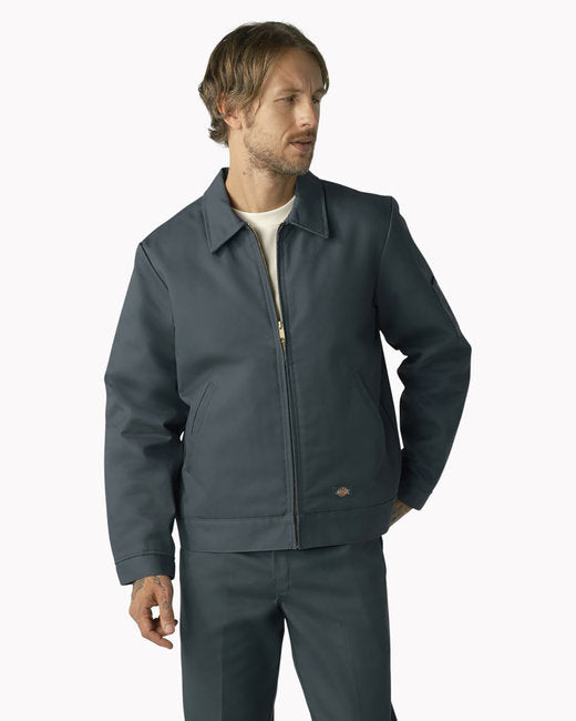 Dickies Men's Lined Eisenhower Jacket – Durable, Water-Repellent Workwear