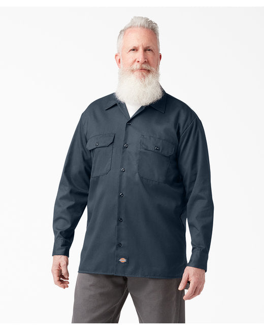 Dickies Unisex Long-Sleeve Work Shirt – Durable, Easy-Care Workwear