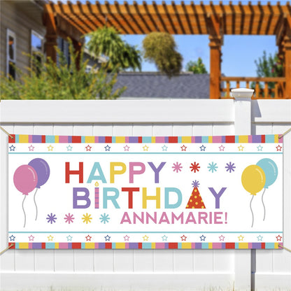 Custom Birthday Banners for Outdoor Events – Weatherproof and Fast Shipping