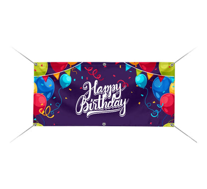 Custom Birthday Banners for Indoor Events – Custom Design and Fast Shipping