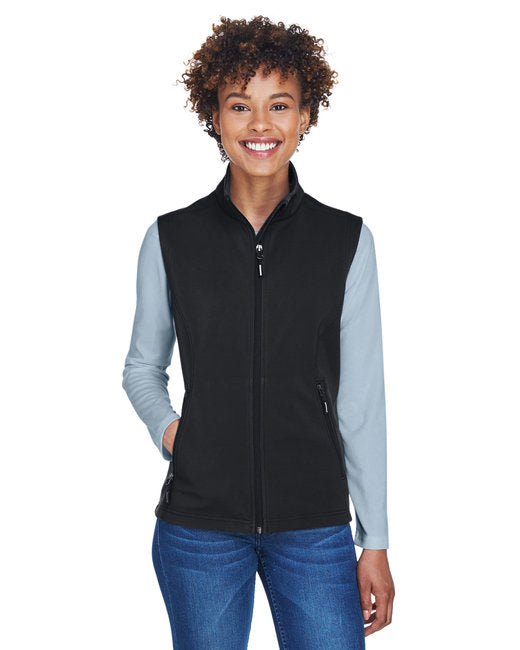 CORE365 Ladies' Cruise Two-Layer Fleece Bonded Soft Shell Vest – Water-Repellent, Stylish, and Functional