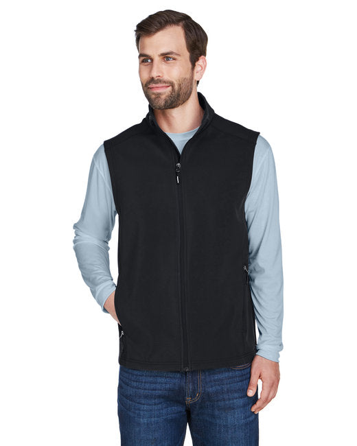 CORE365 Men's Cruise Two-Layer Fleece Bonded Soft Shell Vest – Durable, Water-Repellent, and Functional