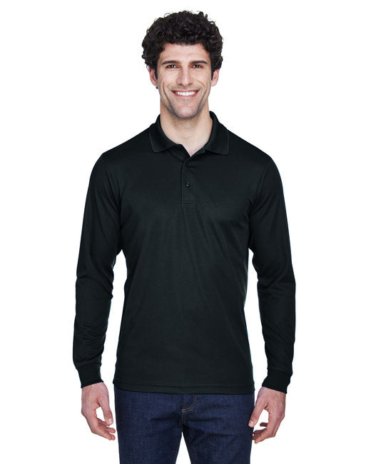 CORE365 Men’s Pinnacle Performance Long-Sleeve Piqué Polo