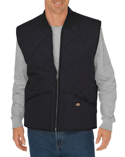 Dickies Unisex Diamond Quilted Nylon Vest – Water-Resistant & Durable