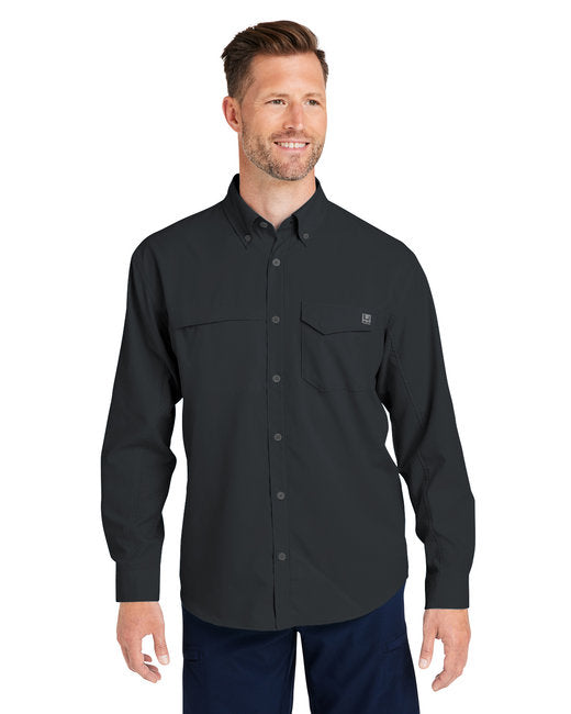 HUK Men's Tide Point Long Sleeve Shirt – Protective, Moisture-Wicking, and Breathable