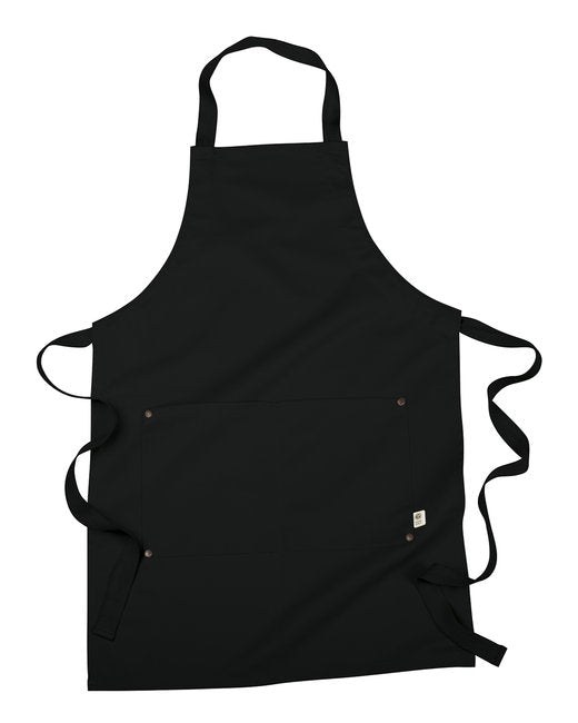 Custom Eco Apron – Organic Cotton & Recycled Polyester with Pockets