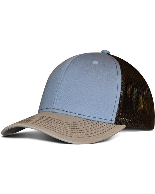 Custom Pro Style Trucker Hat – Semi-Pro Stitching with Snap Closure