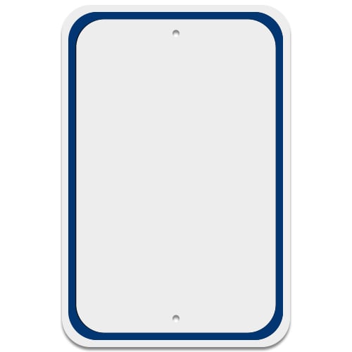 Custom .080 Painted Aluminum Signs with Borders | Durable and DOT-Compliant