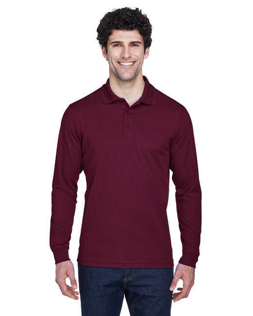 CORE365 Men’s Pinnacle Performance Long-Sleeve Piqué Polo