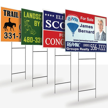 Branded Custom Business Advertising Promotional Lawn Signs – Fast Shipping