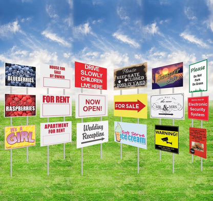 Special Offers Custom Business Advertising Yard Signs – Logo Printed and Fast Shipping