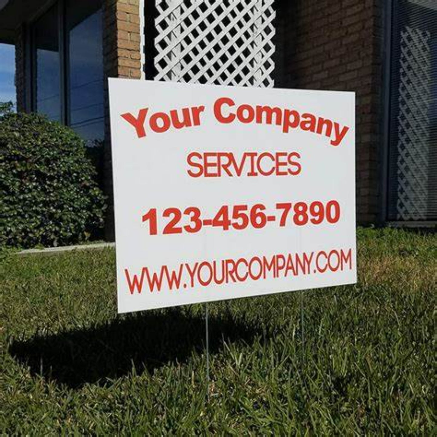 Sales Custom Business Advertising Yard Signs – Logo Printed and Fast Shipping