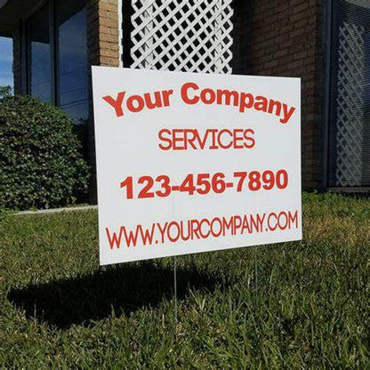 Sales Custom Business Advertising Yard Signs – Logo Printed and Fast Shipping