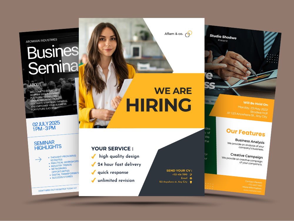 Personalized Business Flyers – High-Resolution Custom Design