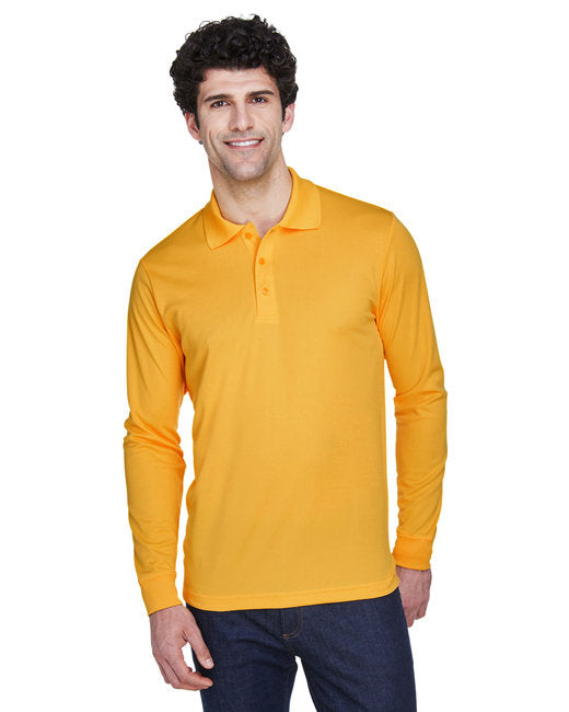 CORE365 Men’s Pinnacle Performance Long-Sleeve Piqué Polo