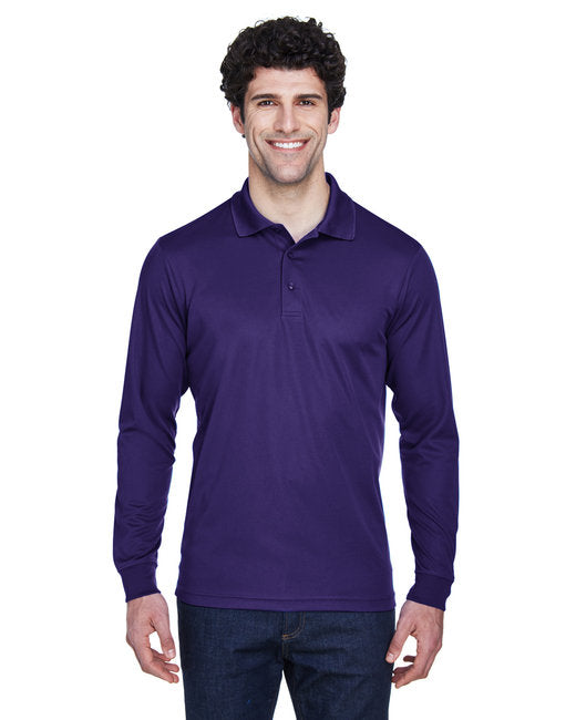 CORE365 Men’s Pinnacle Performance Long-Sleeve Piqué Polo