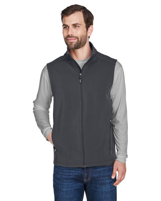 CORE365 Men's Cruise Two-Layer Fleece Bonded Soft Shell Vest – Durable, Water-Repellent, and Functional