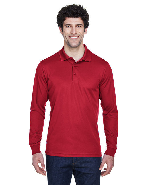 CORE365 Men’s Pinnacle Performance Long-Sleeve Piqué Polo