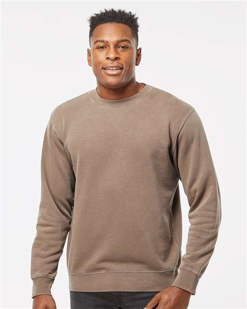 Midweight Pigment-Dyed Crewneck Sweatshirt - Independent Trading Co. | Durable, Classic, and Customizable