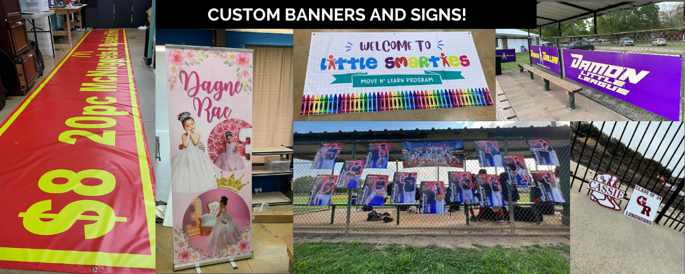 custom company business logo printed banner and signs printing company with online design near me