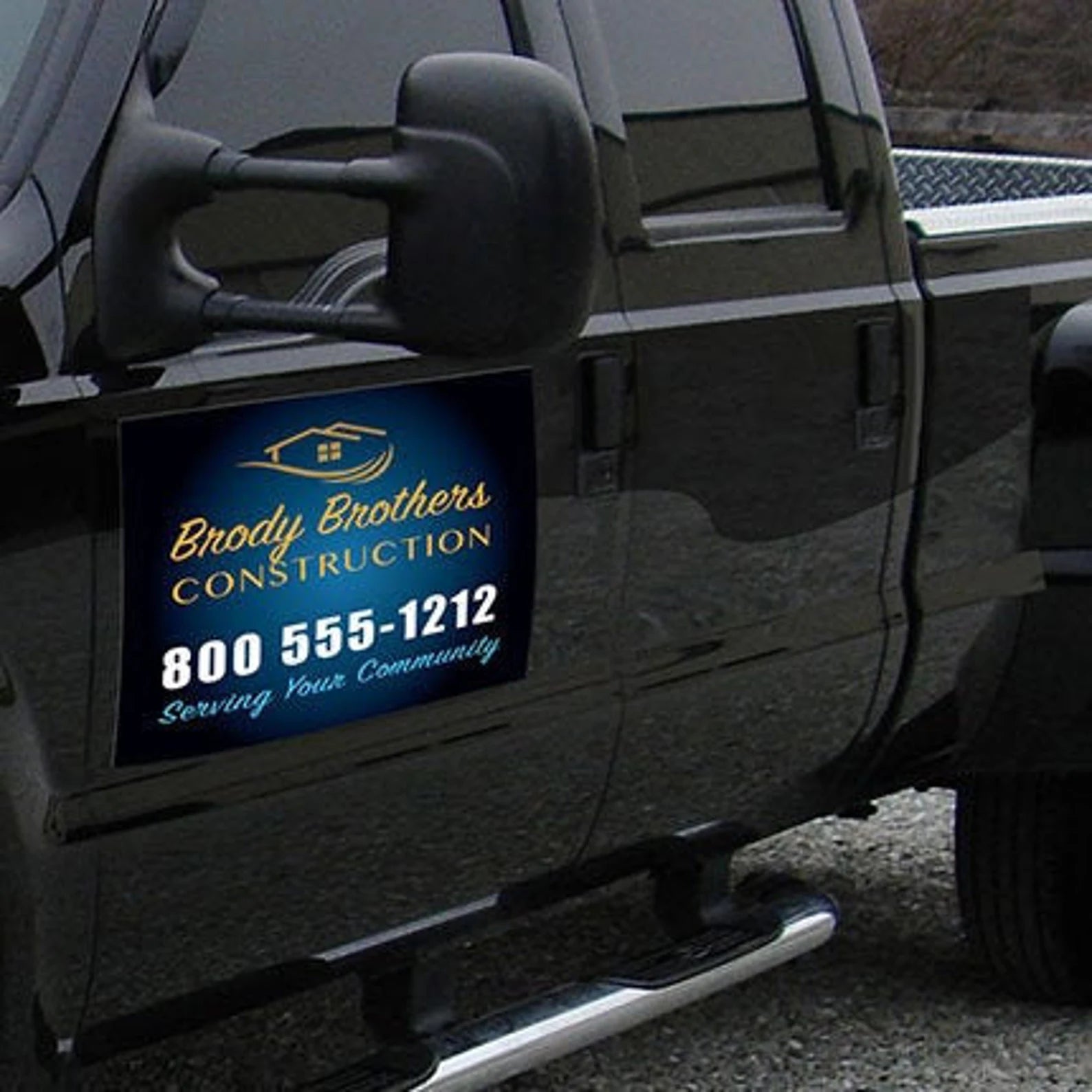 Easy Installation of Custom Construction Company Car Magnets - Online Design