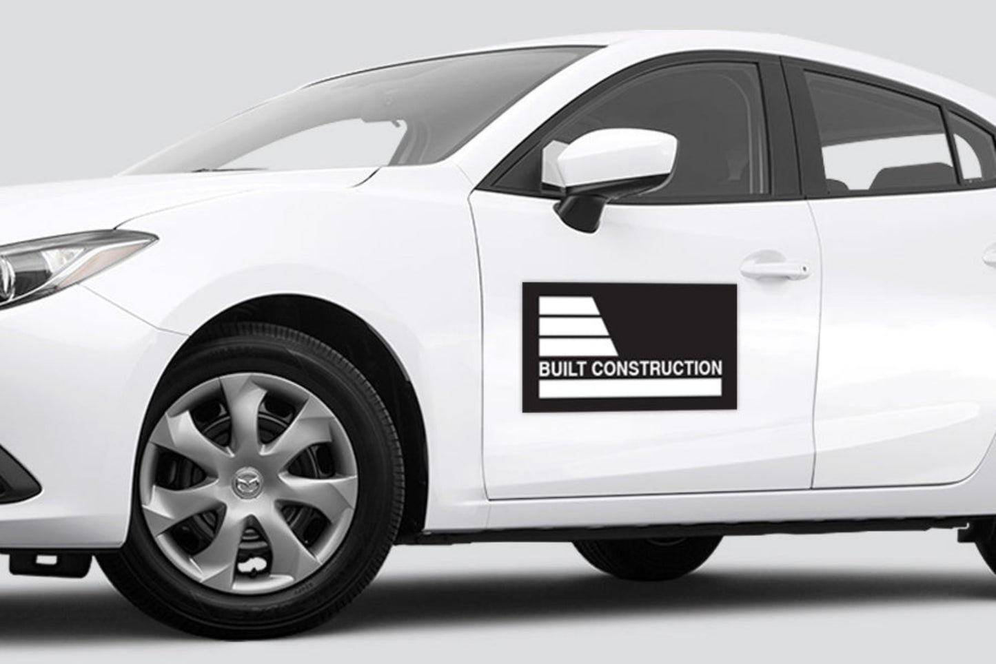 Weatherproof Custom Construction Company Car Magnets - Online Design