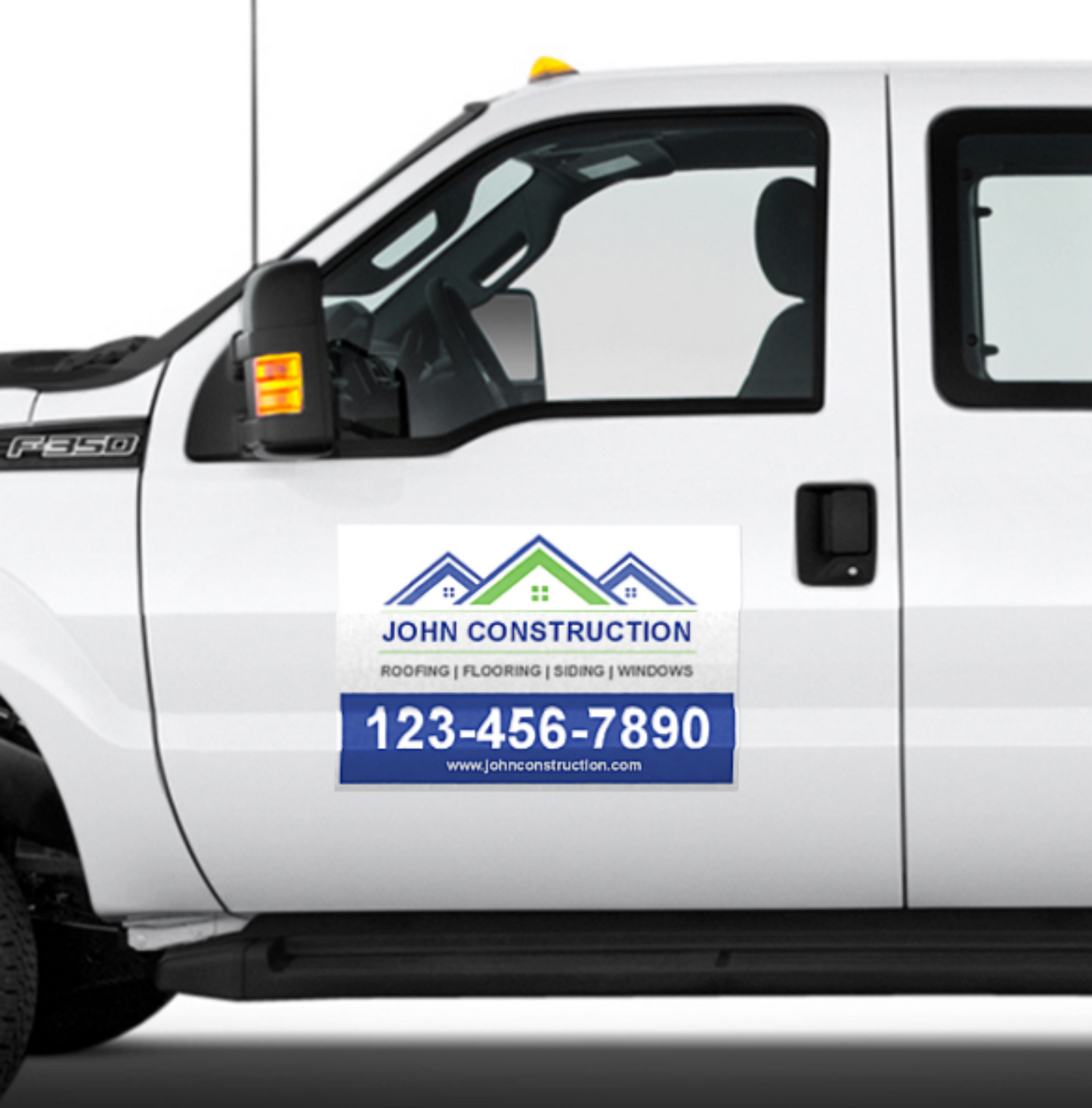 Fast Shipping for Custom Construction Company Car Magnets - Online Design