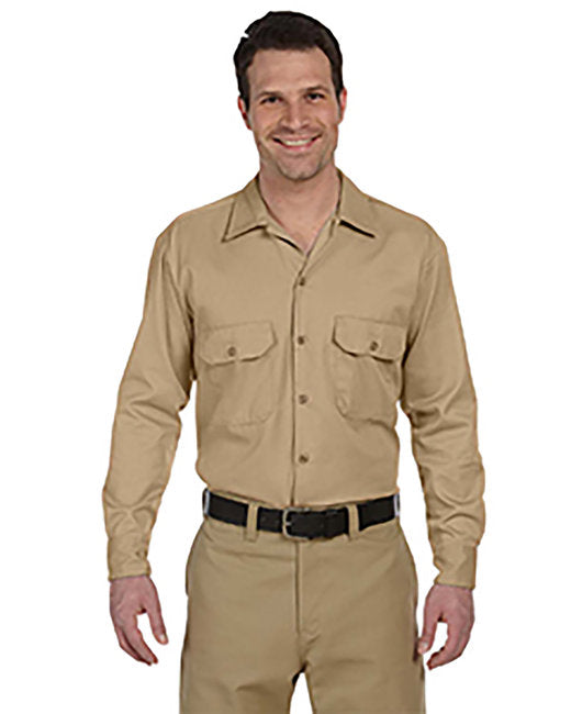 Dickies Unisex Long-Sleeve Work Shirt – Durable, Easy-Care Workwear