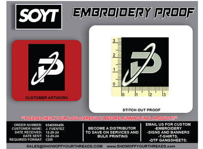 Professional Embroidery Digitizing Service – High-Quality & Unlimited Edits - Fast Turnaround