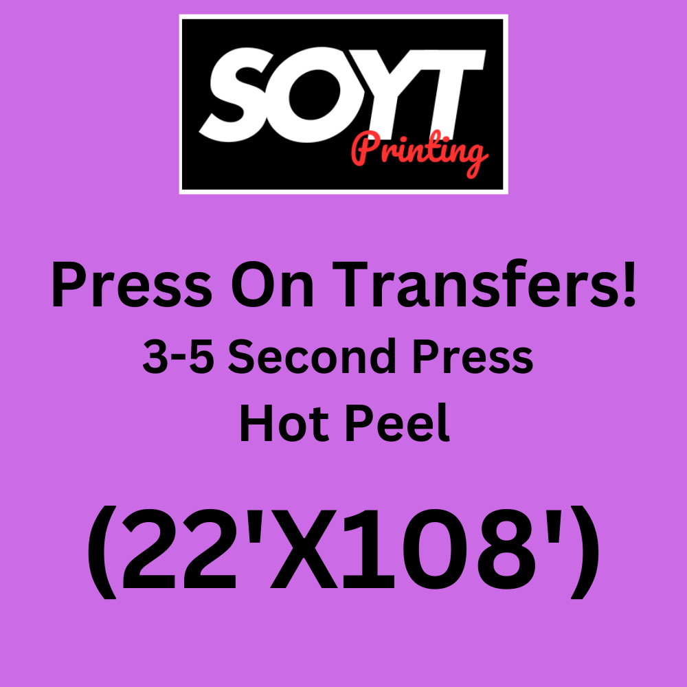 Custom DTF Transfers – 22 Inch Wide for Branded Apparel