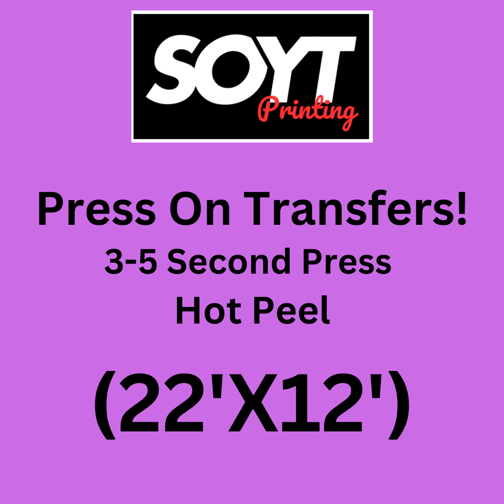 Custom DTF Transfers – 22 Inch Wide for Branded Apparel