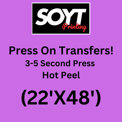 Custom DTF Transfers – 22 Inch Wide for Branded Apparel