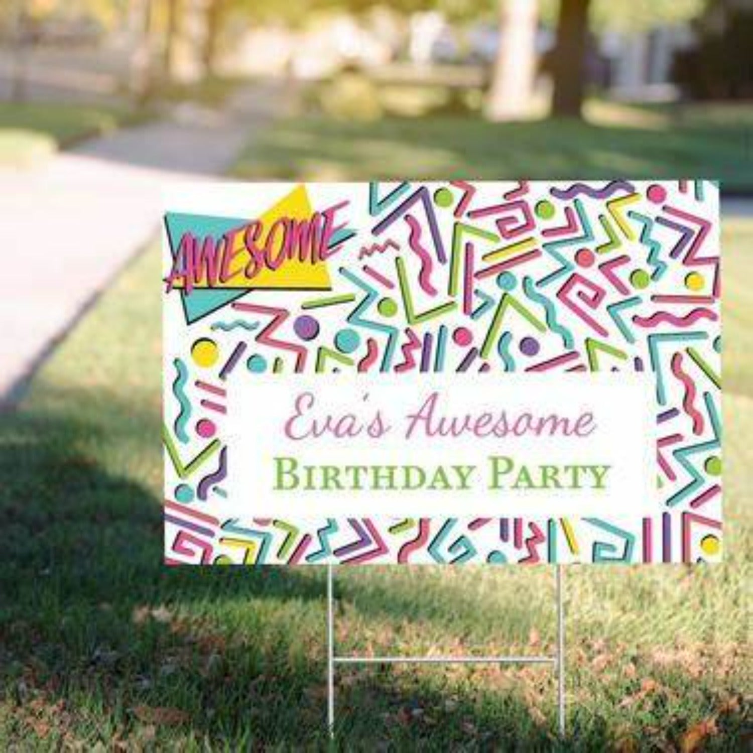 Birthdays Custom Event and Party Yard Signs – Logo Printed and Fast Shipping