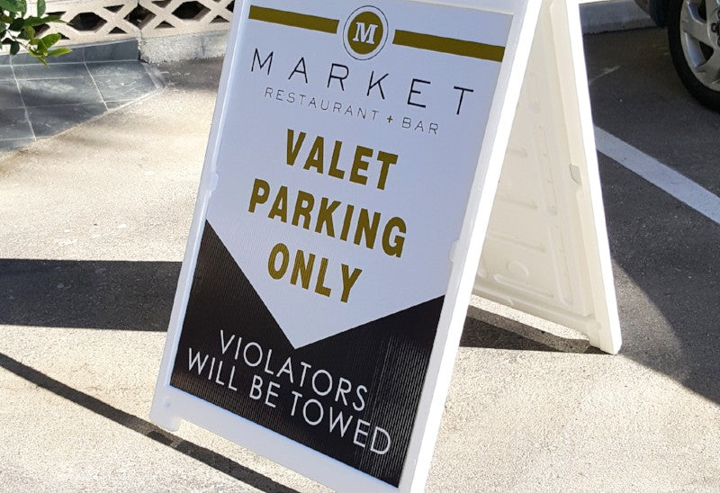 Custom Event Planning A-Frame Signage for Indoor and Outdoor Use – Fast Shipping