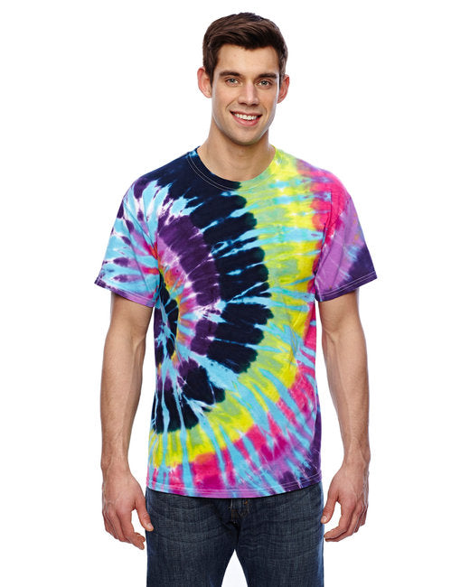 Custom Rainbow Spiral Tie-Dye T-Shirt – Bright & One-of-a-Kind