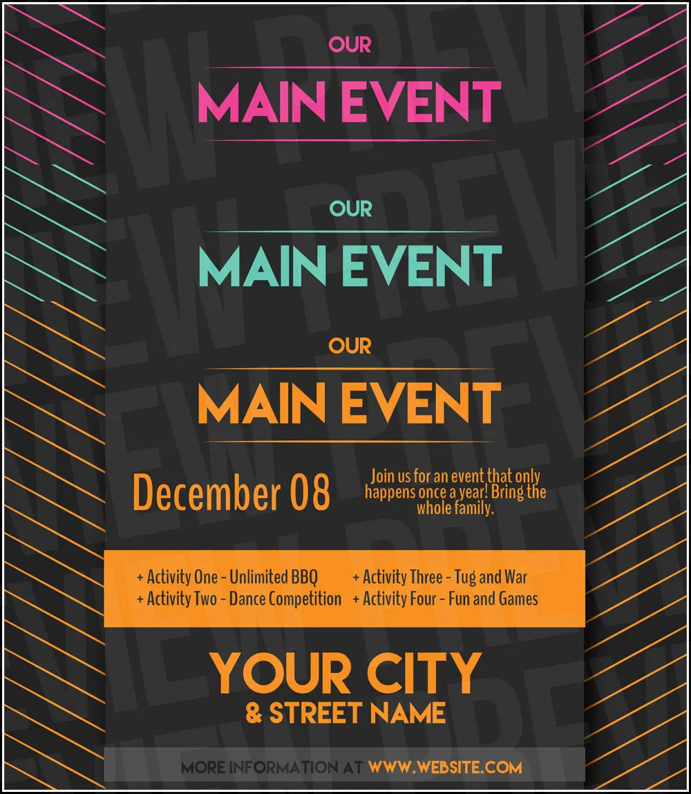 Custom Event Flyers – Professional Quality and Quick Turnaround