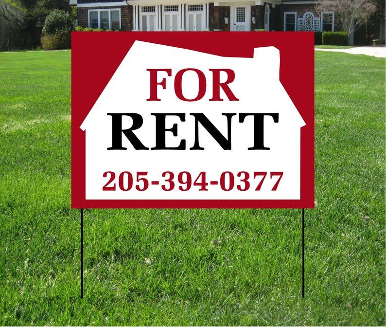 Rental Property Yard Signs – Durable and Customizable