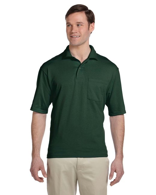 Jerzees Adult SpotShield™ Stain-Resistant Pocket Jersey Polo