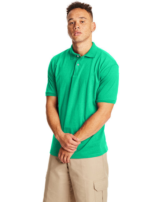 Hanes Adult EcoSmart® Jersey Knit Polo