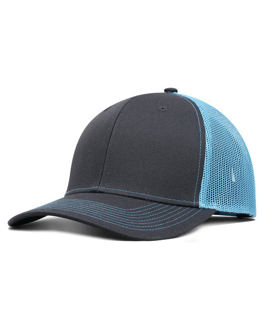 Custom Pro Style Trucker Hat – Semi-Pro Stitching with Snap Closure