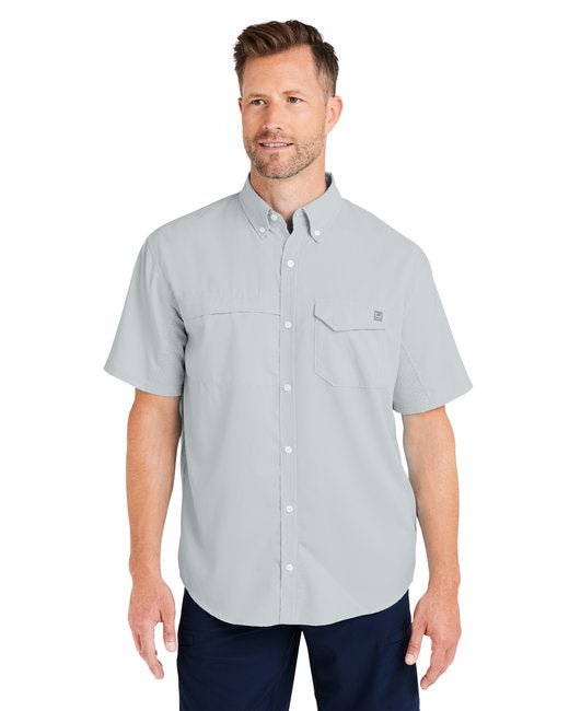 HUK Men's Tide Point Short Sleeve Shirt – Breathable, Performance-Driven, and Protective