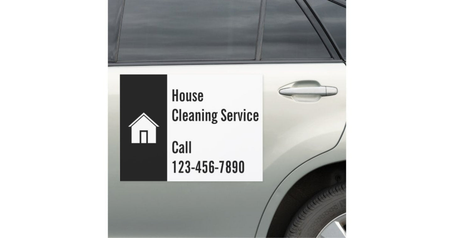 Custom Home Improvement Car Magnets on a Truck - Online Design