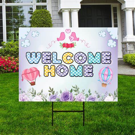 Custom Welcome Home Yard Signs – Personalized for Homecomings