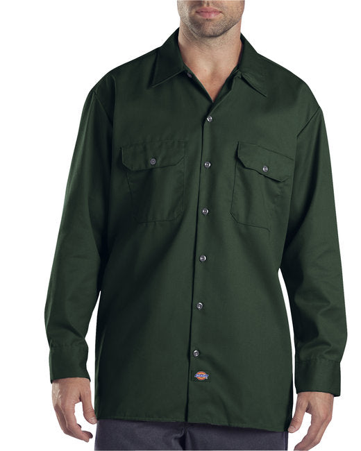 Dickies Unisex Long-Sleeve Work Shirt – Durable, Easy-Care Workwear