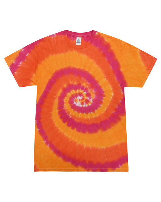 Custom Rainbow Spiral Tie-Dye T-Shirt – Bright & One-of-a-Kind