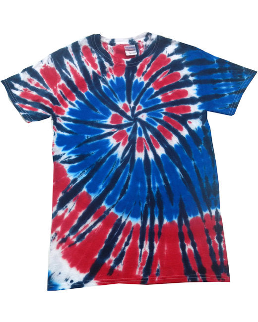 Custom Rainbow Spiral Tie-Dye T-Shirt – Bright & One-of-a-Kind