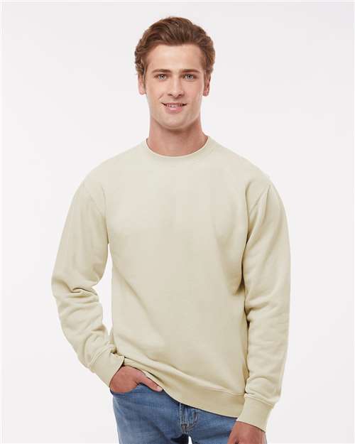 Midweight Pigment-Dyed Crewneck Sweatshirt - Independent Trading Co. | Durable, Classic, and Customizable